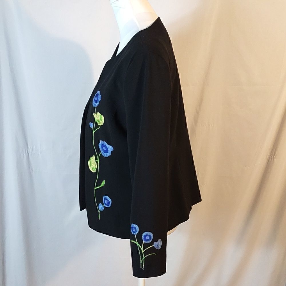 Russell Kemp Embroidered Open Front Jacket - Picture 3 of 7